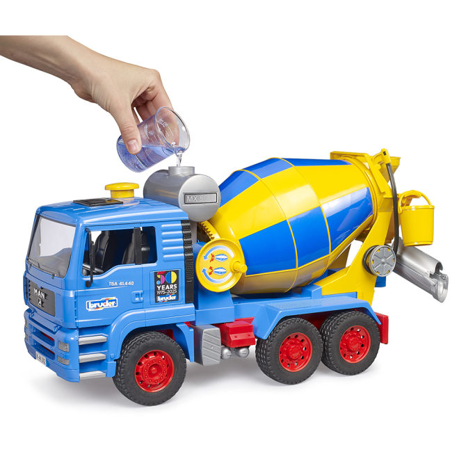 Транспорт і спецтехніка - ​Бетонозмішувач Bruder MAN TGA 50 років Bruder лімітована серія (01063)#5