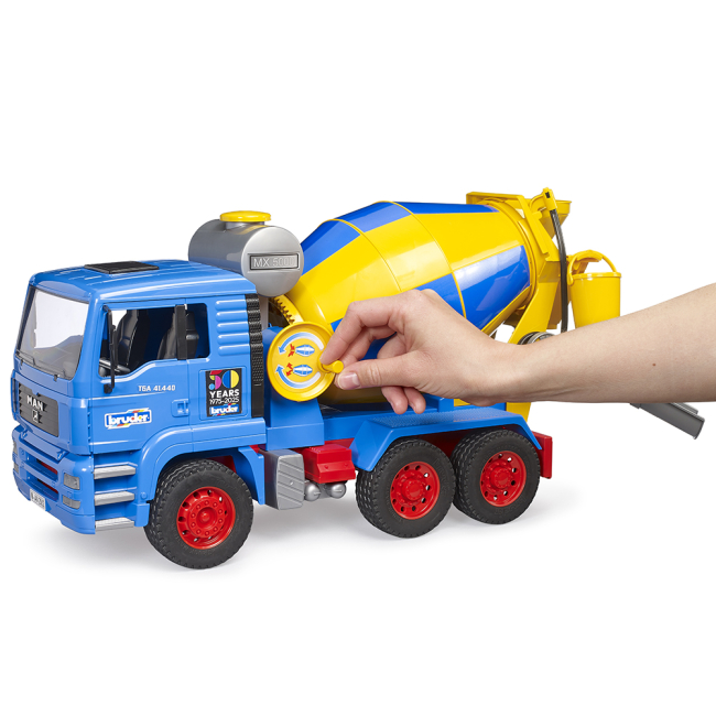 Транспорт і спецтехніка - ​Бетонозмішувач Bruder MAN TGA 50 років Bruder лімітована серія (01063)#6
