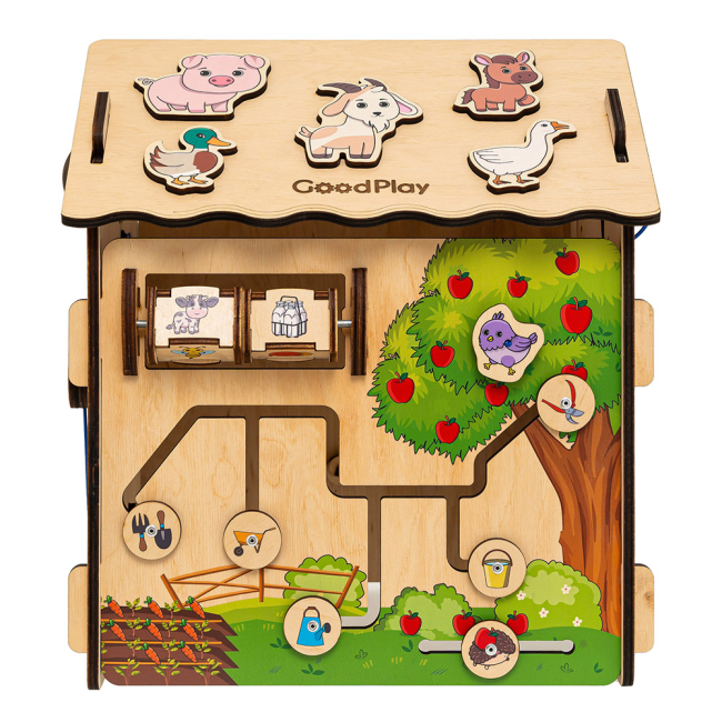 Развивающие игрушки - ​Развивающая игрушка Good Play Бизидомик Веселая ферма (BB-001)#3