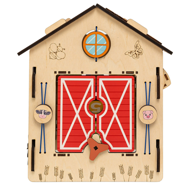 Развивающие игрушки - ​Развивающая игрушка Good Play Бизидомик Веселая ферма (BB-001)#5