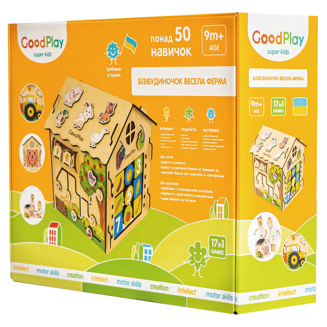 Развивающие игрушки - ​Развивающая игрушка Good Play Бизидомик Веселая ферма (BB-001)#7