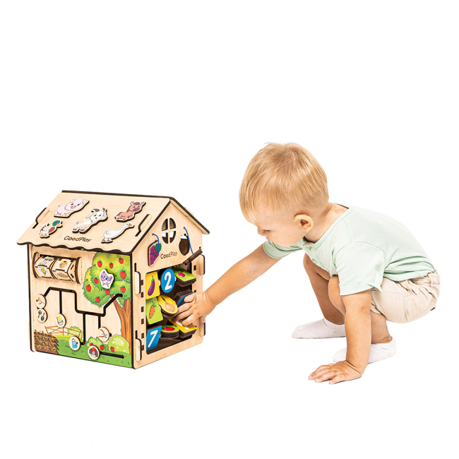 Развивающие игрушки - ​Развивающая игрушка Good Play Бизидомик Веселая ферма (BB-001)#8
