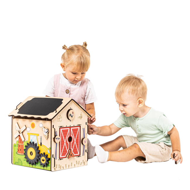 Развивающие игрушки - ​Развивающая игрушка Good Play Бизидомик Веселая ферма (BB-001)#9