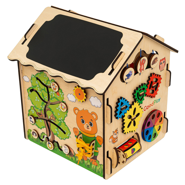 Развивающие игрушки - Развивающая игрушка Good Play Бизидомик Веселые игры (BB-003)#2