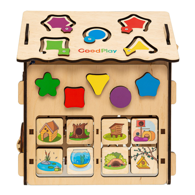 Развивающие игрушки - Развивающая игрушка Good Play Бизидомик Веселые игры (BB-003)#3