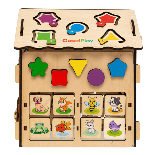 Развивающие игрушки - Развивающая игрушка Good Play Бизидомик Веселые игры (BB-003)#7