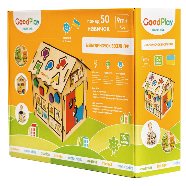 Развивающие игрушки - Развивающая игрушка Good Play Бизидомик Веселые игры (BB-003)#8