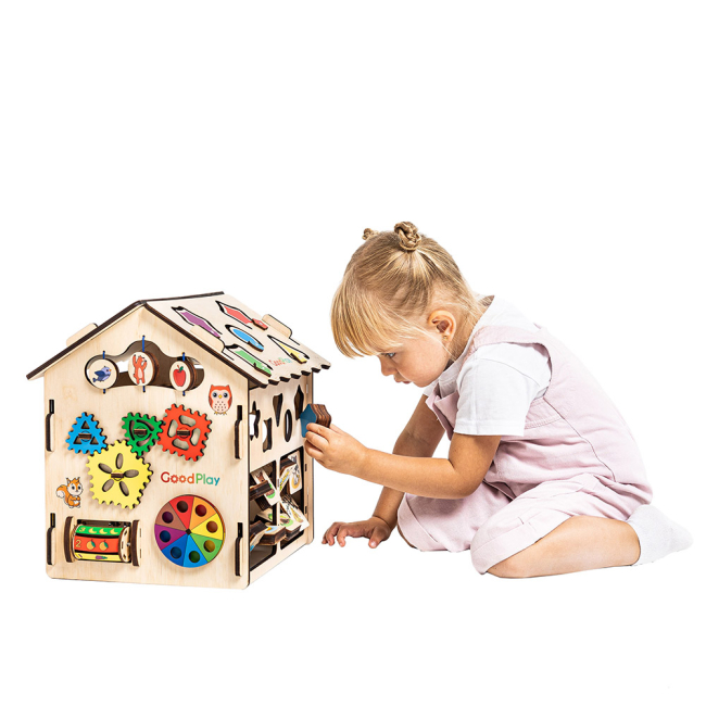 Развивающие игрушки - ​Развивающая игрушка Good Play Бизидомик Веселые игры (BB-003)#9