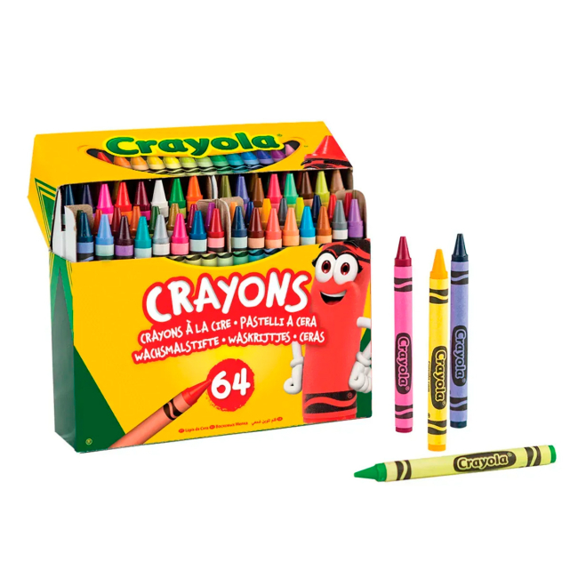 Канцтовары - Набор восковых мелков Crayola 64 шт (52-6448)#2