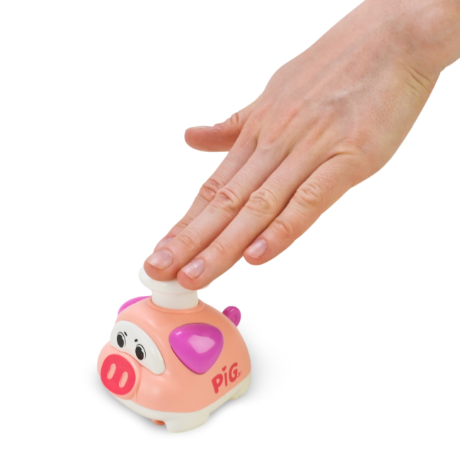 Фигурки животных - Игровая фигурка Країна Іграшок Животное светло-розовое с ушками цвета фуксии (PL-725-15/3)#2