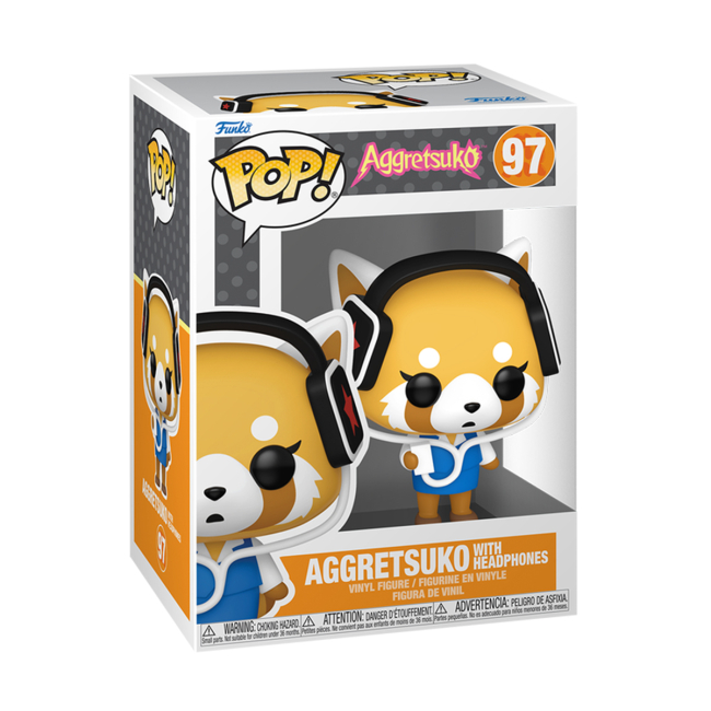 Фигурки персонажей - Фигурка Funko Pop Sanrio Агрессивная Рецуко в наушниках (80392)#2