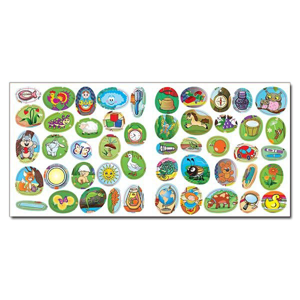 Раскраски и активитибуки (2-6 лет) - Книжка «Знайди відмінності з наліпками. Зайчик» (9786175365113)#4