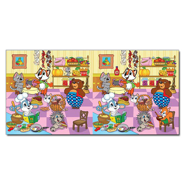 Раскраски и активитибуки (2-6 лет) - Книжка «Знайди відмінності з наліпками. Левеня» (9786175365793)#2