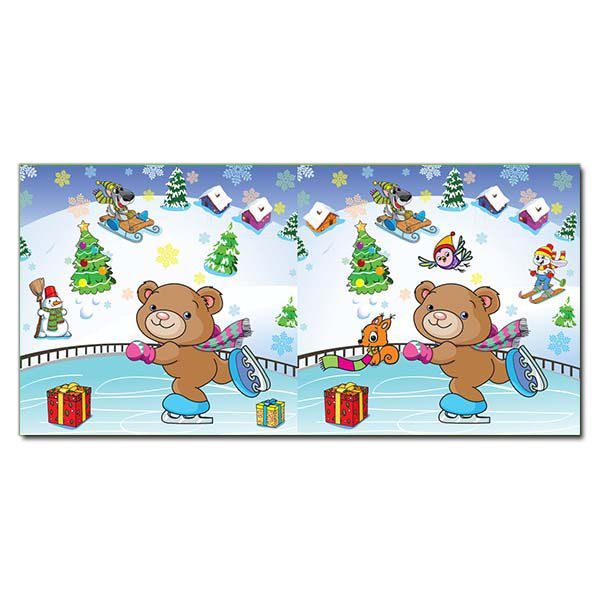 Раскраски и активитибуки (2-6 лет) - Книжка «Знайди відмінності з наліпками. Песик» (9786175364987)#2