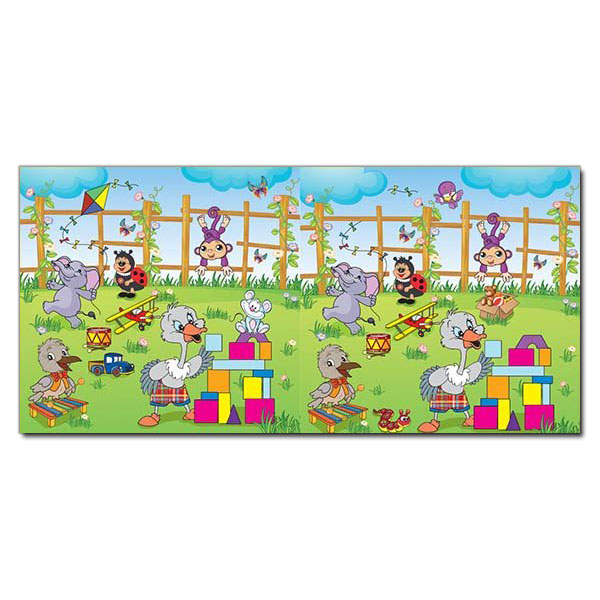 Раскраски и активитибуки (2-6 лет) - Книжка «Знайди відмінності з наліпками. Тигреня» (9786175365120)#2