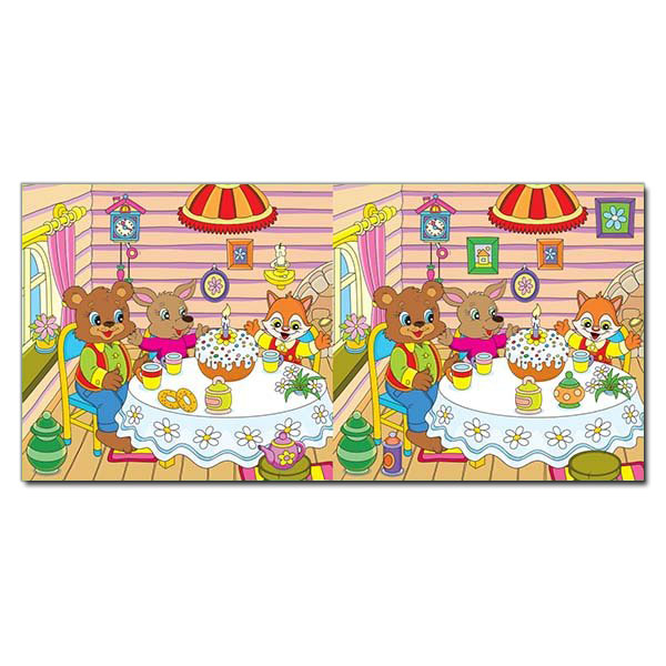 Раскраски и активитибуки (2-6 лет) - Книжка «Знайди відмінності з наліпками. Тигреня» (9786175365120)#3