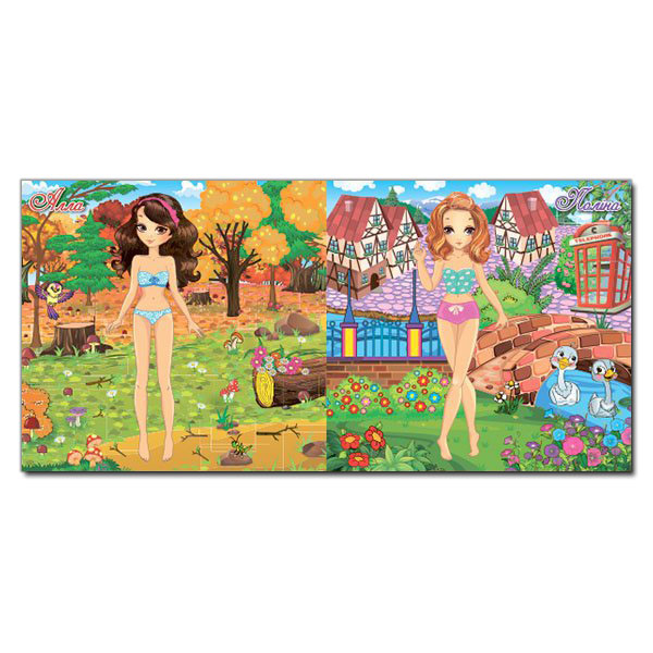 Раскраски и активитибуки (2-6 лет) - Книжка «Одягни ляльку. Яскраві наліпки. Жовта» (9786175367094)#3