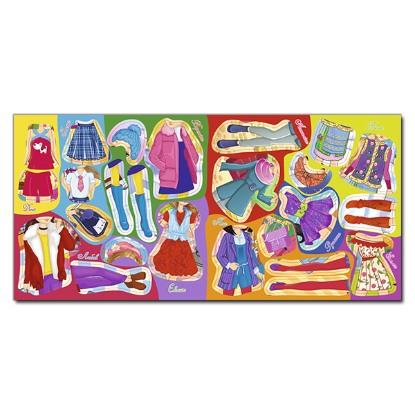 Раскраски и активитибуки (2-6 лет) - Книжка «Одягни ляльку. Яскраві наліпки. Фіолетова» (9786175367872)#4