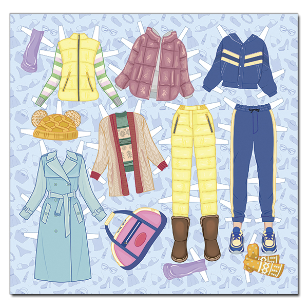 Розмальовки та актівітібуки (2-6 років) - Книжка «Стильна красуня. Синя» (9786175369869)#4