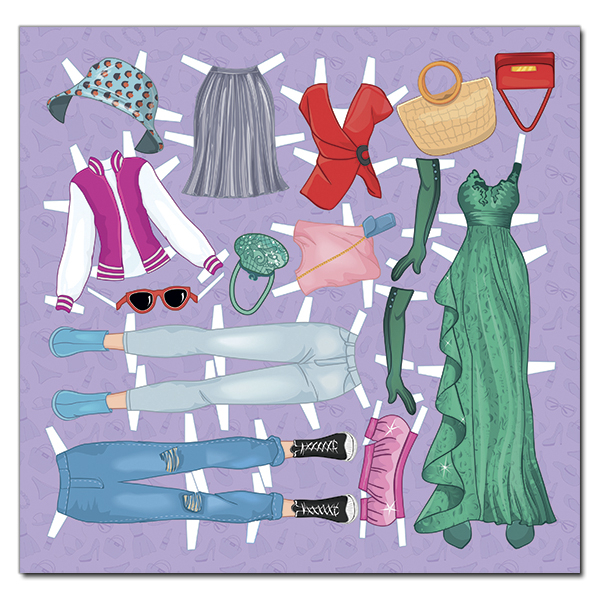 Раскраски и активитибуки (2-6 лет) - Книжка «Стильна красуня. Фіолетова» (9786175369876)#3