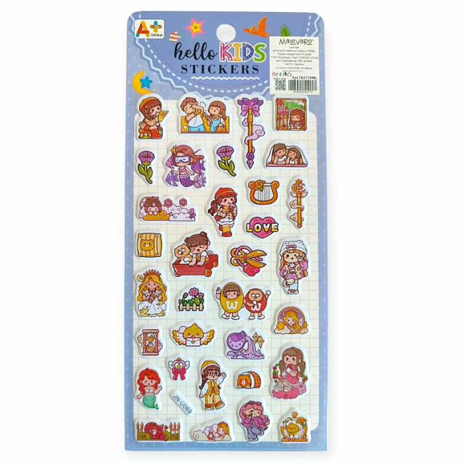 Набори для творчості - Наліпки Malevaro 2 /12/ в асортименті (762770ML)#4