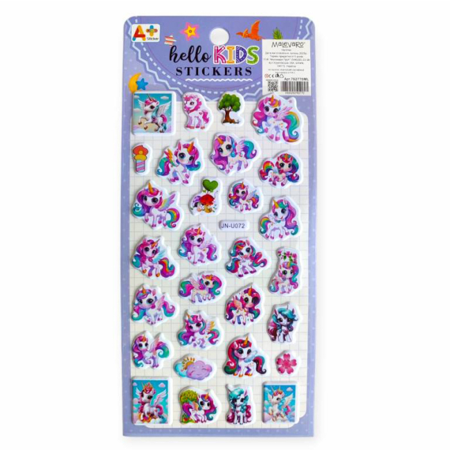 Набори для творчості - Наліпки Malevaro 2 /12/ в асортименті (762770ML)#6