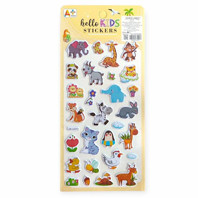 Набори для творчості - Наліпки Malevaro 3 /12/ в асортименті (762787ML)#3