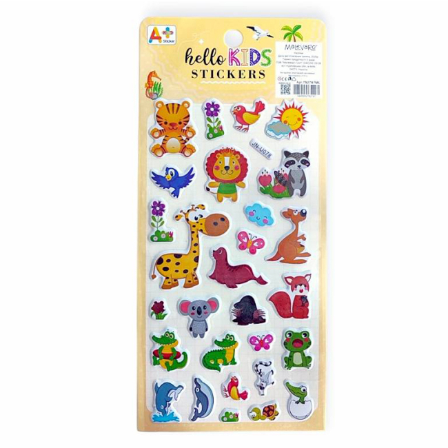 Набори для творчості - Наліпки Malevaro 3 /12/ в асортименті (762787ML)#6