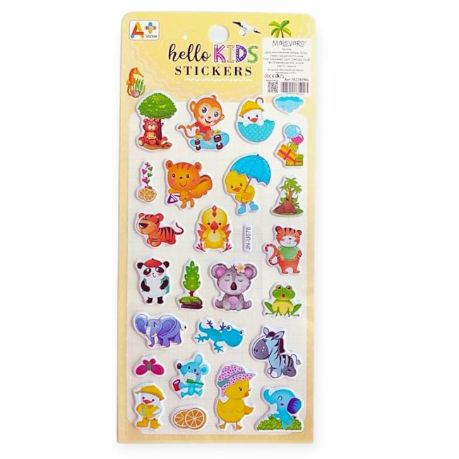 Набори для творчості - Наліпки Malevaro 3 /12/ в асортименті (762787ML)#7