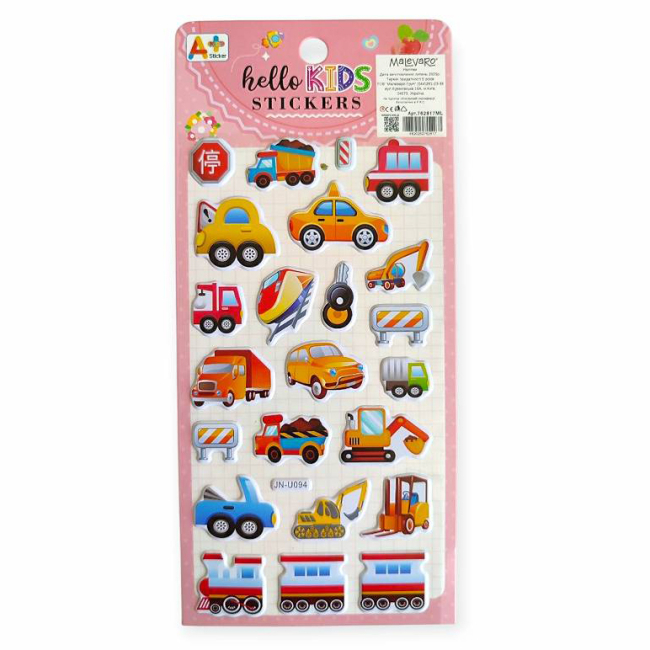 Набори для творчості - Наліпки Malevaro 6 /12/ в асортименті (762817ML)#2