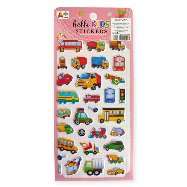 Набори для творчості - Наліпки Malevaro 6 /12/ в асортименті (762817ML)#3