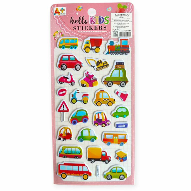 Набори для творчості - Наліпки Malevaro 6 /12/ в асортименті (762817ML)#5