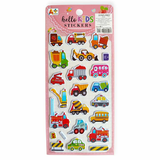 Набори для творчості - Наліпки Malevaro 6 /12/ в асортименті (762817ML)#6