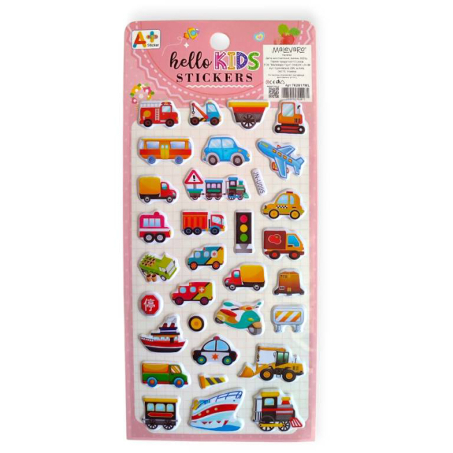 Набори для творчості - Наліпки Malevaro 6 /12/ в асортименті (762817ML)#7