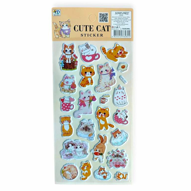 Набори для творчості - Наліпки Malevaro 8 /12/ в асортименті (762824ML)#3