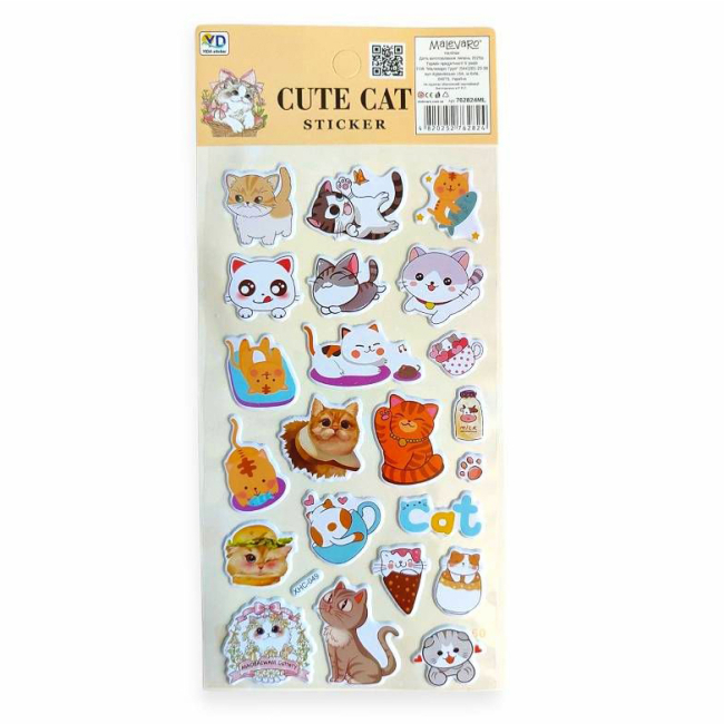Набори для творчості - Наліпки Malevaro 8 /12/ в асортименті (762824ML)#5