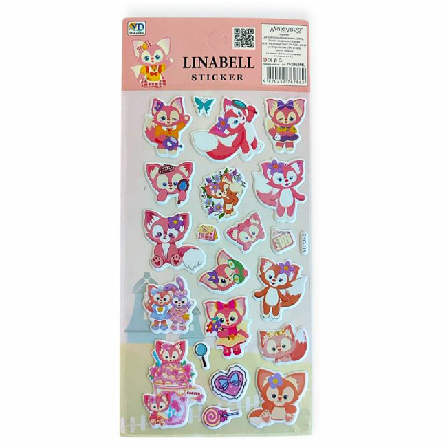 Набори для творчості - Наліпки Malevaro 12 /12/ в асортименті (762862ML)#6