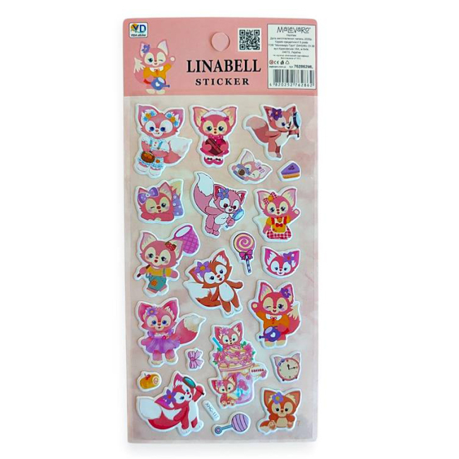 Набори для творчості - Наліпки Malevaro 12 /12/ в асортименті (762862ML)#7