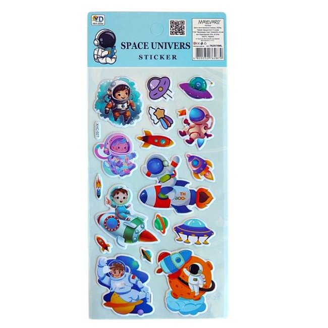 Набори для творчості - Наліпки Malevaro 13 /12/ в асортименті (762879ML)#4