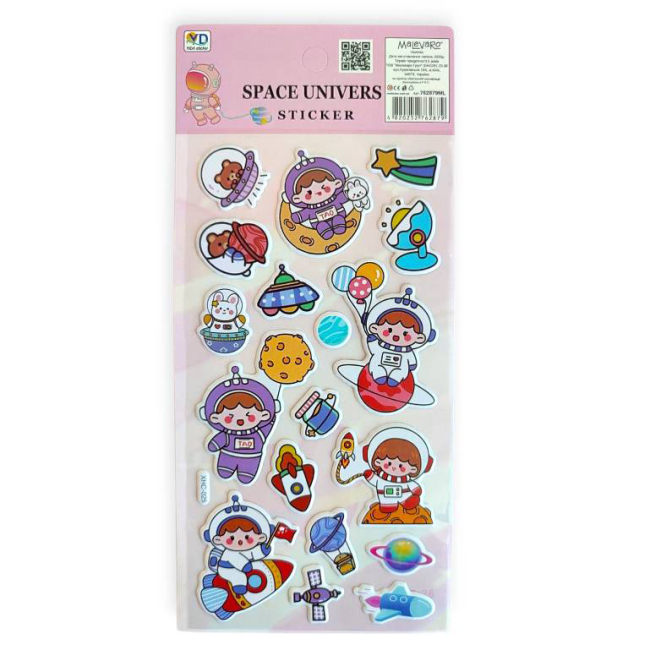 Набори для творчості - Наліпки Malevaro 13 /12/ в асортименті (762879ML)#7