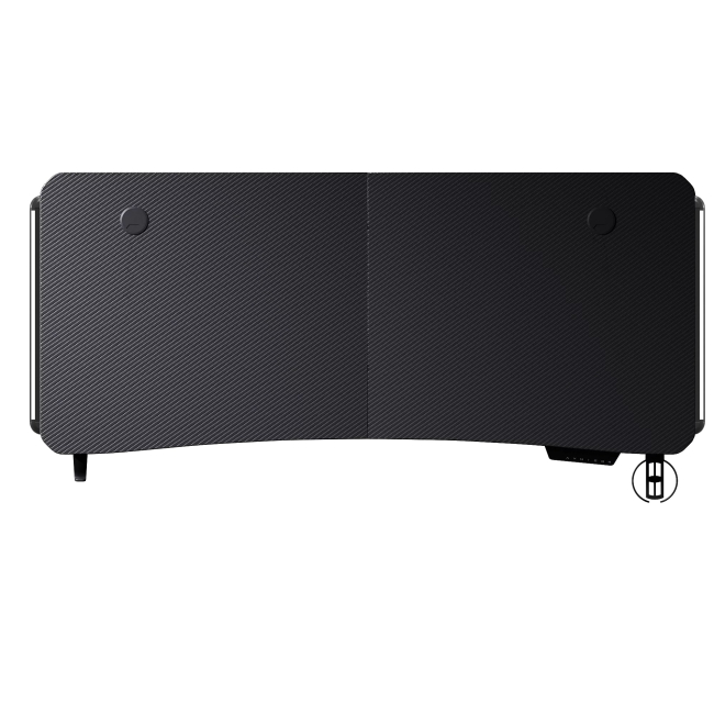 Мебель для геймеров - Компьютерный стол Anda Seat Terminator RGB Black (AD-D-DD1-1600L-01-B)#3