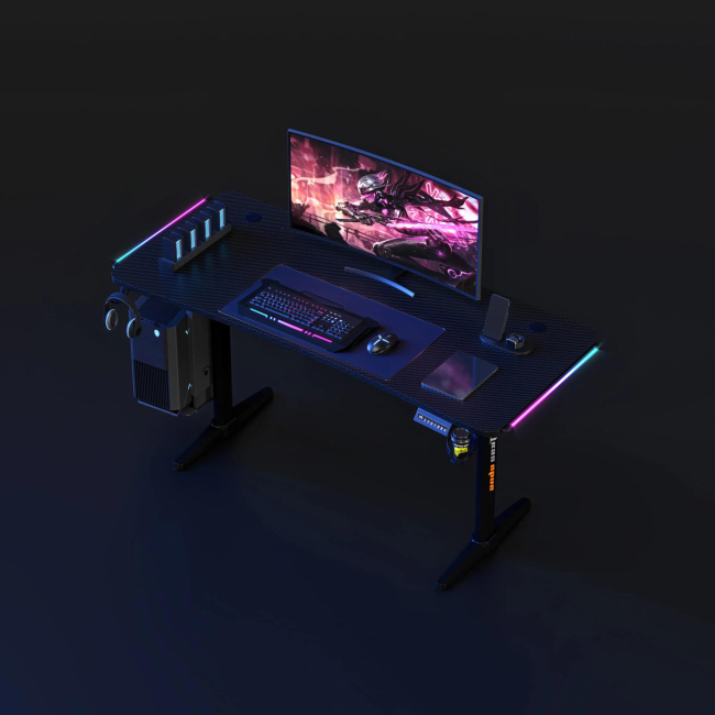 Мебель для геймеров - Компьютерный стол Anda Seat Terminator RGB Black (AD-D-DD1-1600L-01-B)#5