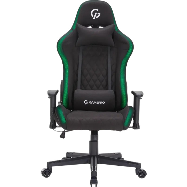 Меблі для геймерів - Ігрове крісло GamePro Size L Fabric Black (GC700FB RGB)#2