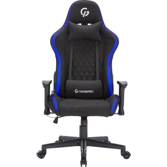 Меблі для геймерів - Ігрове крісло GamePro Size L Fabric Black (GC700FB RGB)#3
