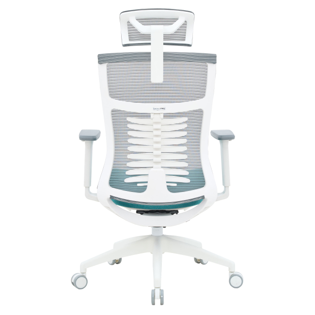 Меблі для геймерів - Крісло OfficePro Balance White/Dark Gray/Blue (OC550-W-DG-BL)#3