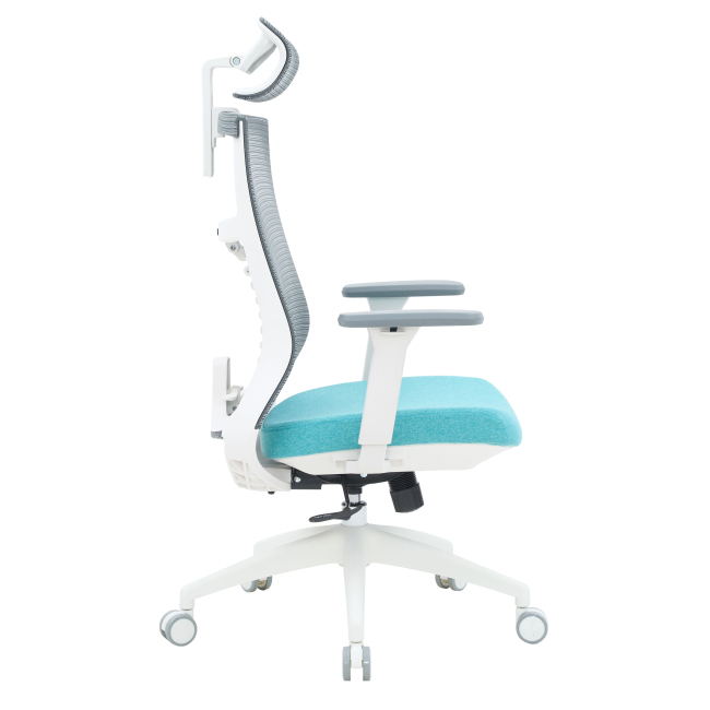 Меблі для геймерів - Крісло OfficePro Balance White/Dark Gray/Blue (OC550-W-DG-BL)#5