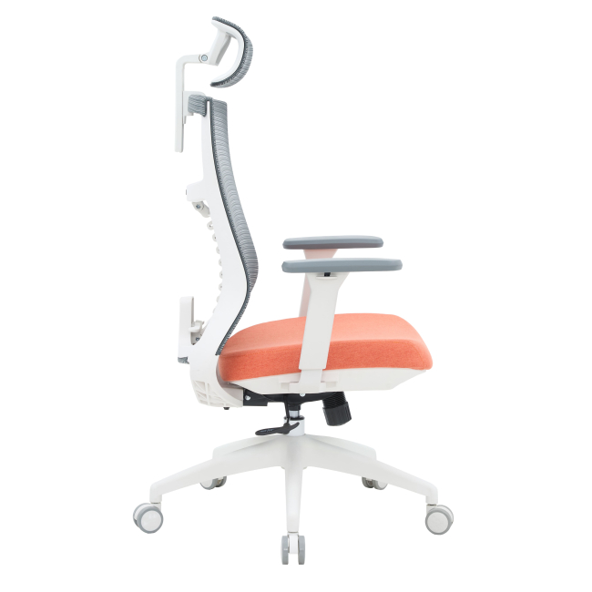 Меблі для геймерів - Крісло OfficePro Balance White/Dark Gray/Orange (OC550-W-DG-OR)#5