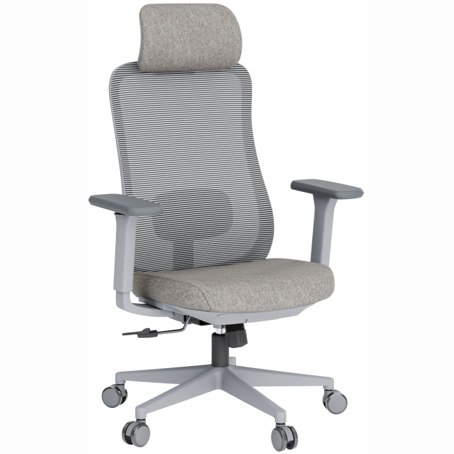 Меблі для геймерів - Крісло OfficePro Wave Gray (OC599-G-G-G)#2