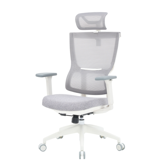 Меблі для геймерів - Крісло OfficePro Elegant White/Light Gray (OC600-W-LG-LG)#2