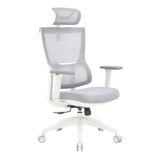 Меблі для геймерів - Крісло OfficePro Elegant White/Light Gray (OC600-W-LG-LG)#6